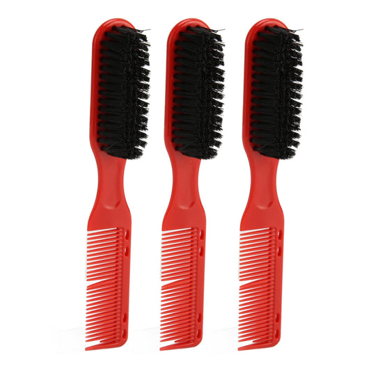 3-Piece Double-Ended Men's Hair & Beard Styling Brush Set - Multifunctional Haircut & Grooming Brushes Beauty and Personal Care Srliya