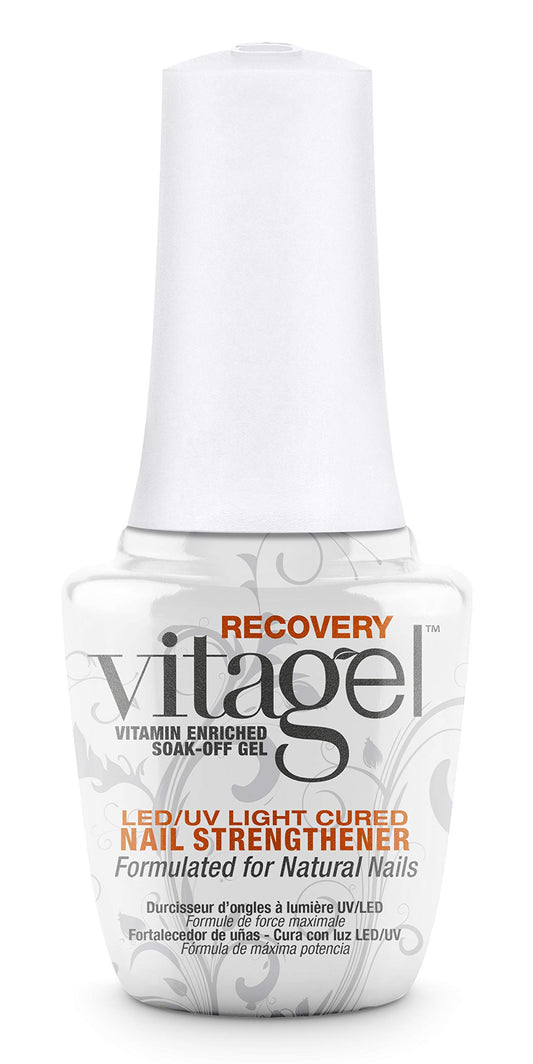 Gelish MINI Vitagel Recovery Nail Strengthener - Strengthening Polish, Base Coat, Fortifies and Repairs Weak, Thin, and Brittle Nails (0.3 oz) Beauty & Personal Care Gelish