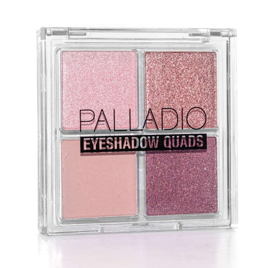 Palladio Eyeshadow Quads Velvety Pigmented Blendable Matte, Metallic & Shimmer Finishes, Creamy Formula, Four Way Quad Eye Shadow Palette, Talc-Free