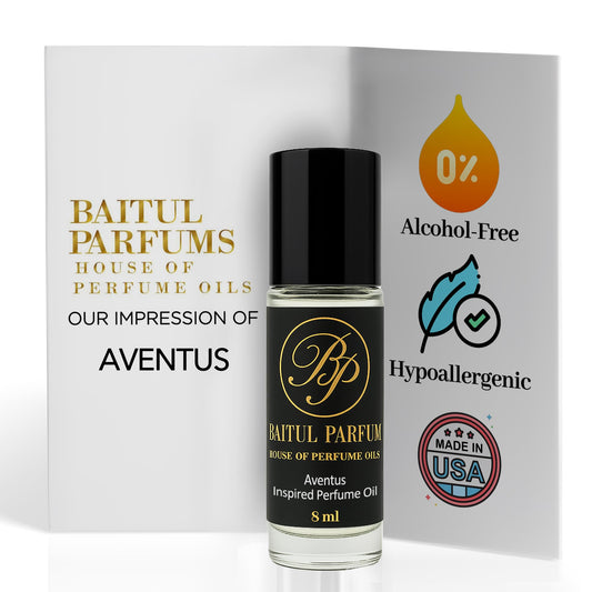 Men Premium Quality Fragrance Body Oil Roll On - similar to Creed Aventus