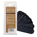 Cuccio Naturale 50-Count Black 80-Grit Pedicure File Refills - Coarse, Water-Resistant, Disposable Abrasive Sheets for Professional Foot Care - Fits
