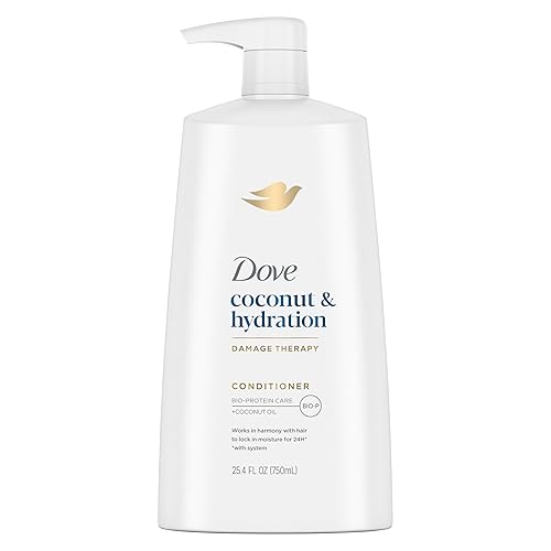Dove Ultra Care Coconut & Hydration Conditioner for Dry Hair with Jojoba and Sweet Almond Oils, 25.4 oz