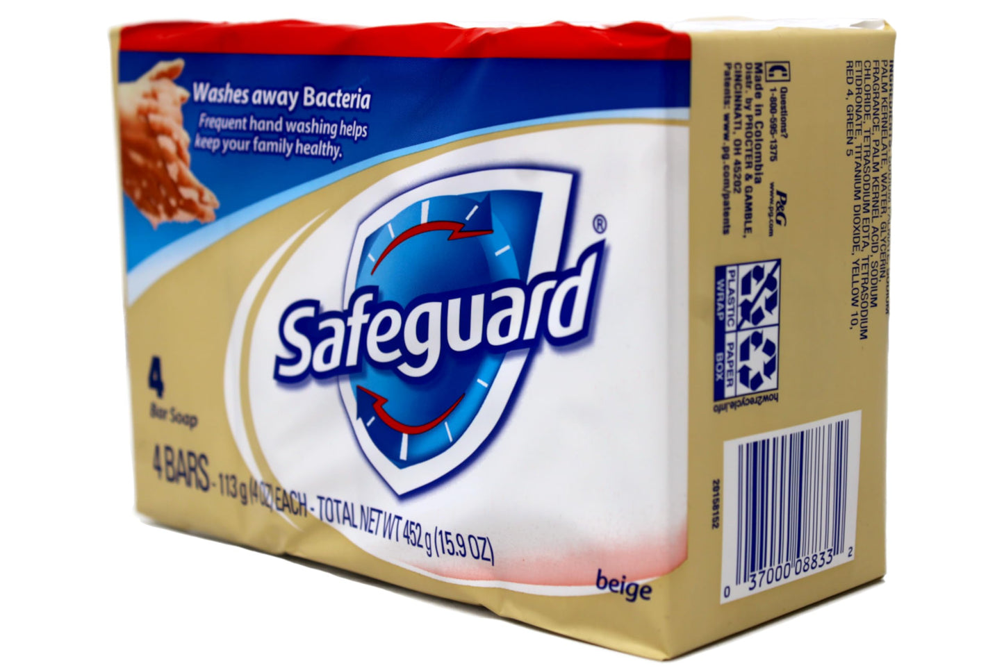 Proctor & Gamble Safeguard Beige 4-Pk (Pack of 12) Beauty & Personal Care Safeguard