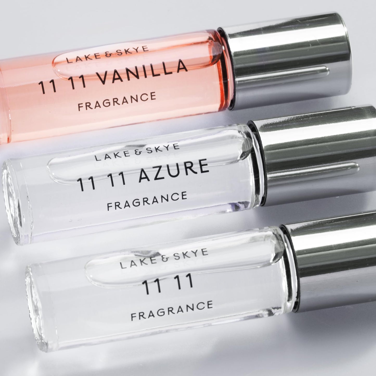 Lake & Skye 11 11 Rollerball Fragrance Oil, 0.33 fl oz (10 ml) - Sheer, Uplifting Scent, Skin Musk