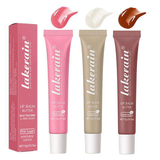 3 Color Glossy Lip Balm Butter Lip Gloss?Moisturizing Non Sticky High Shiny Finish Lip Glow Oil, Natural Plumping Lip Tint Lip Care & Repair Lip Mask Beauty and Personal Care LuckNest