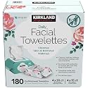KIRKLAND Signature Daily Facial Towellettes, 4.53 Pound (180 Count, 1-Box)