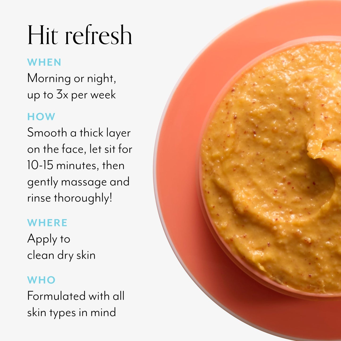 Bliss Pumpkin Powerhouse & Resurfacing Enzyme Mask - 10% AHA Pumpkin Blend with Prebiotics and Hyaluronic Acid for Smooth, Glowing Skin - Vegan