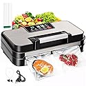 BYIECLD 95Kpa Powerful Vacuum Sealer Machine, 11-in-1 Automatic Food Sealer with Double Seal, Built-in Cutter & Bag Storage, for Dry Moist Food…