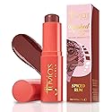Juvia's Place Blushed Blonzing Stick - Spiced Rum - 2-in-1 Cream Bronzer & Blush Stick for Face - Buildable, Blendable Formula for a Sculpted, Radiant