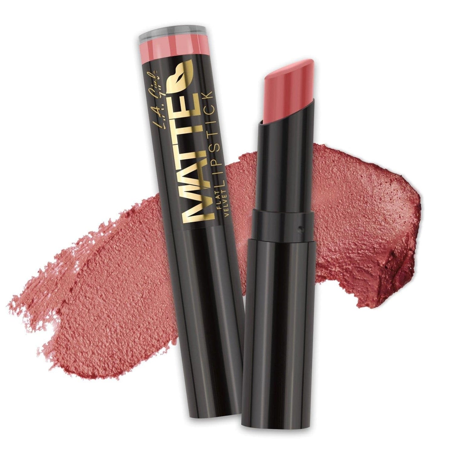 L.A. Girl Matte Flat Velvet Lipstick, Hush GLC813