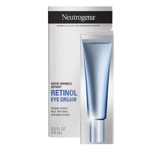 Neutrogena Rapid Wrinkle Repair Retinol Eye Cream for Dark Circles, Daily Anti-Aging Under Eye Cream with Retinol & Hyaluronic Acid to Fight Fine