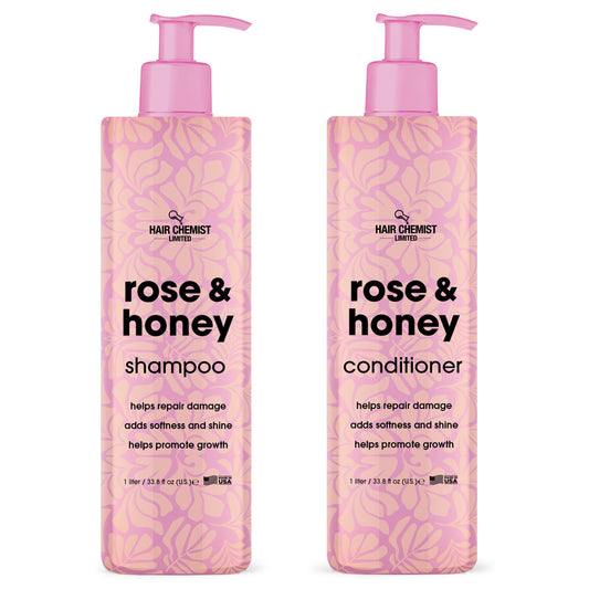 Hair Chemist Rose & Honey Shampoo 33.8 Ounce & Conditioner 33.8 Ounce 2-PC Set Beauty & Personal Care Hair Chemist
