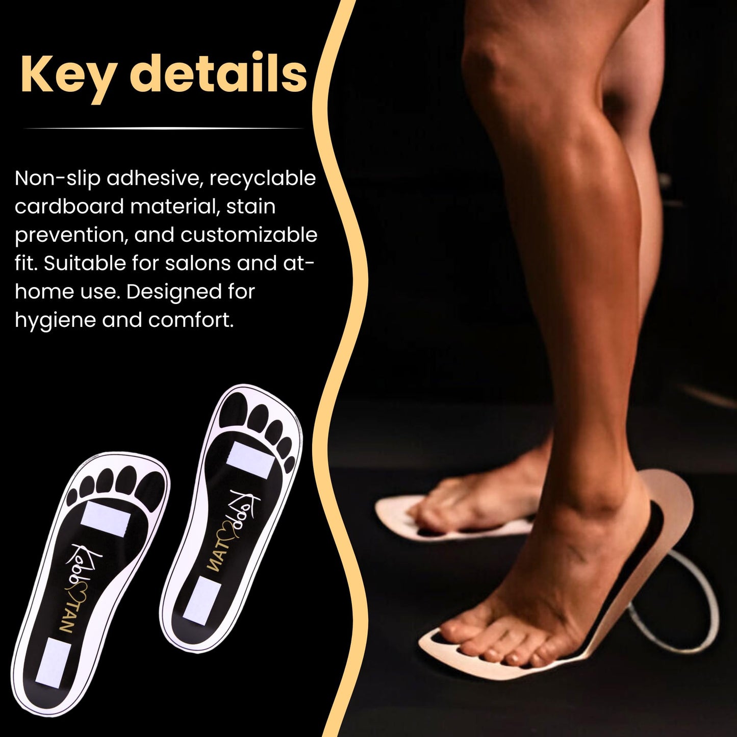 120 Pairs(240feets)Spray Tan Feet Pads Disposable & Economic Black Feet pads for Spray tanning,Use in Tanning booth,Sunless Tanning at Home or Beauty