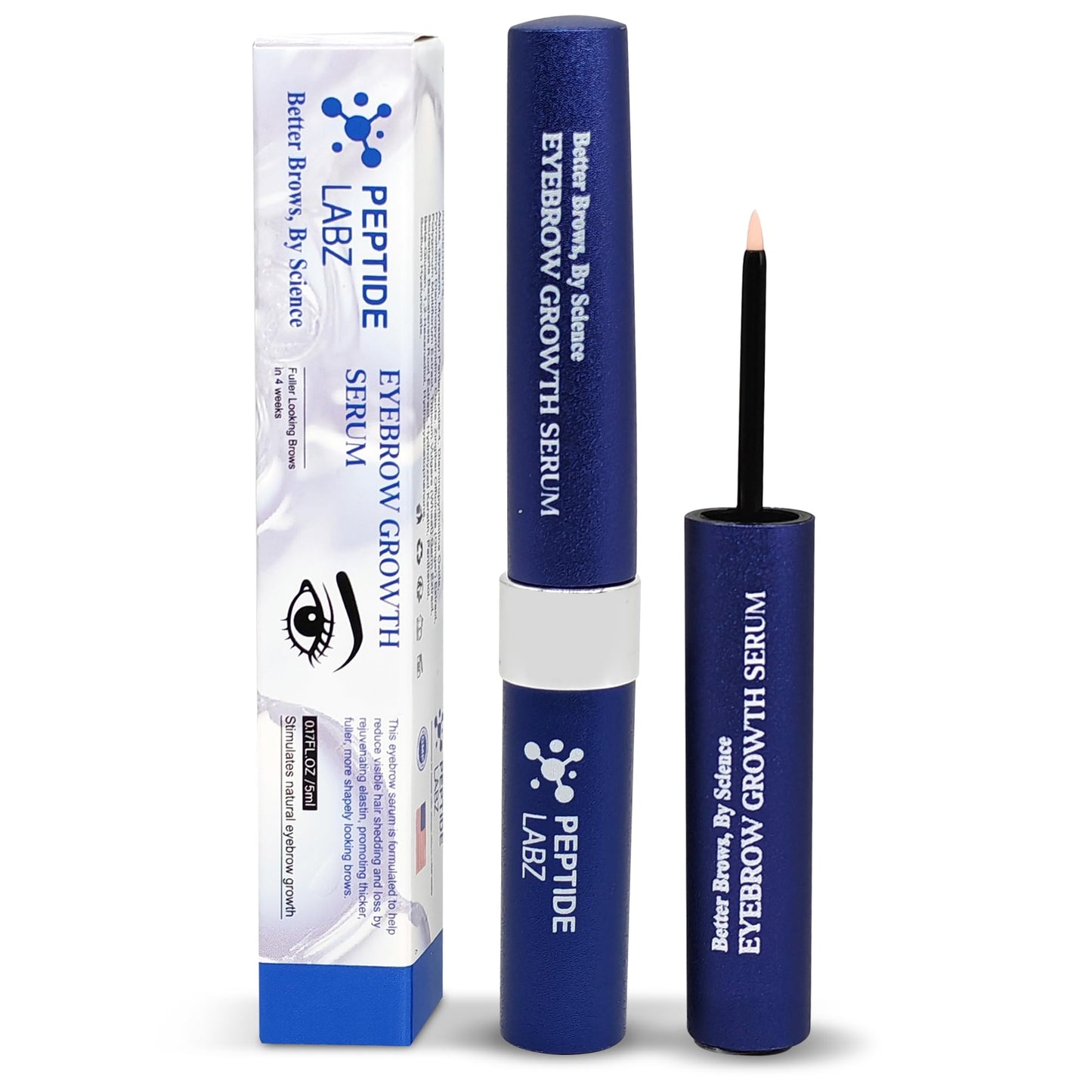 Eyebrow Growth Serum for Thicker, Fuller Brows - Peptide & Botanical Extract Complex with Ginger and Polygonum - 5ml Beauty & Personal Care PeptideLabz