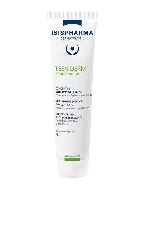 ISIS Pharma TEEN DERM K CONCENTRATE active serum 30ml for Oily skin with imperfections, Treat severe to serious acne