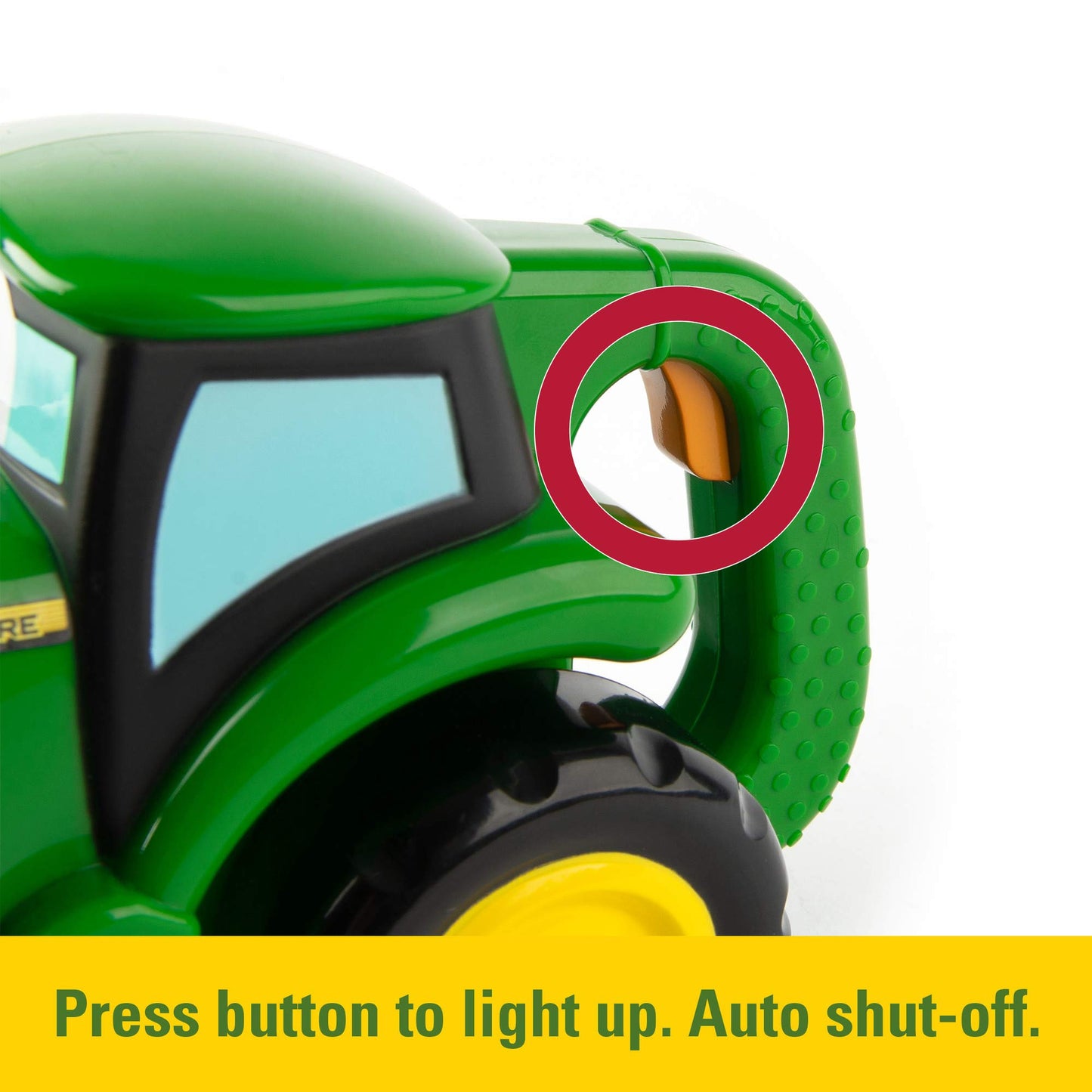 TOMY John Deere Johnny Tractor Toy Flashlight - 2-in-1 Kids Flashlight and Toy Tractor with Free Rolling Wheels - Officially Licensed John Deere…