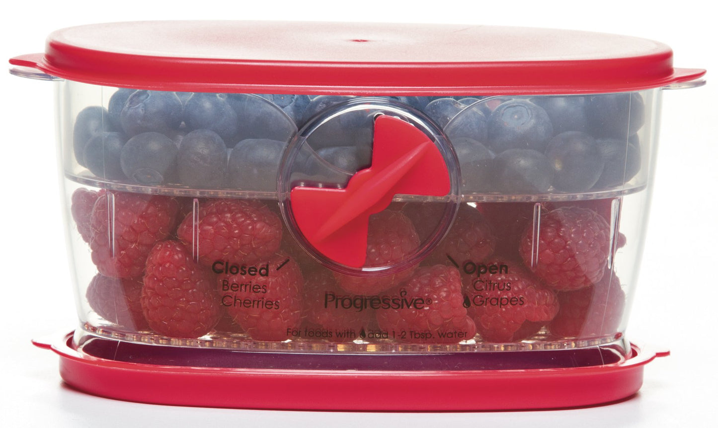 PrepWorks Berry Keeper, Red - Freshness-Enhancing Storage for Berries and Small Fruits