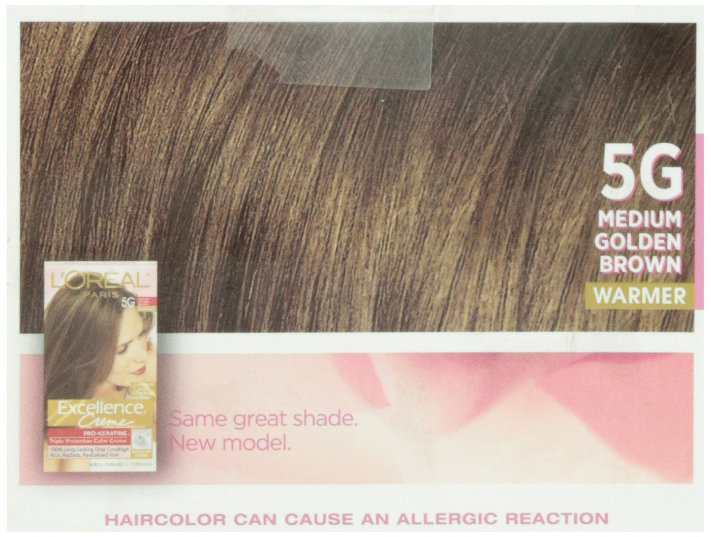 L'Oreal Paris Excellence Creme Haircolor, Medium Golden Brown [5G] 1 ea