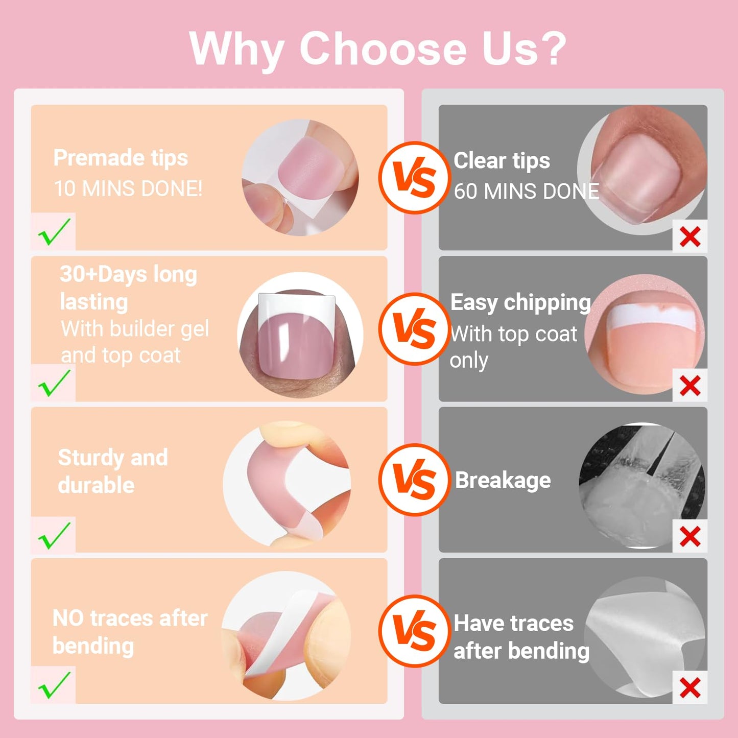 Toe Nail Press Ons, French Tips Toe Press On Nails, 150pcs Square Pre-Designed Soft Gel Thick False Toenail Extension, Berry Pink Full Cover Acrylic Beauty and Personal Care SWETIDY