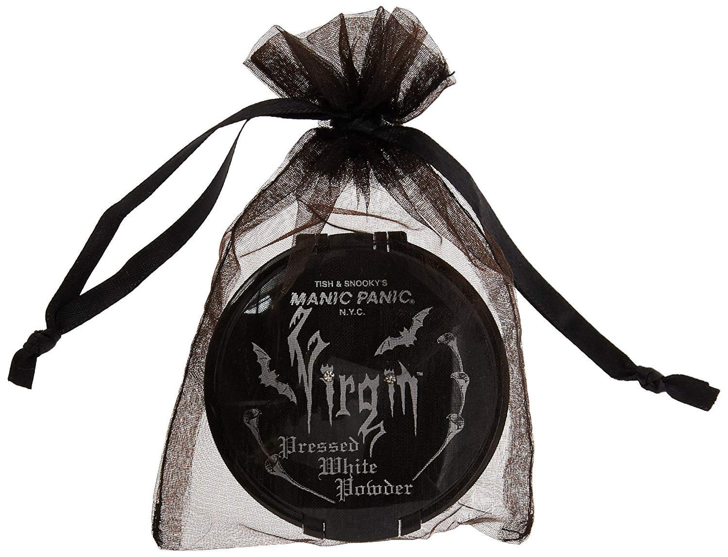 MANIC PANIC Vampyre's Veil Virgin White Pressed Powder - Matte Setting Powder for Cosplay, Theatrical & Goth Makeup - Full Coverage Face Makeup