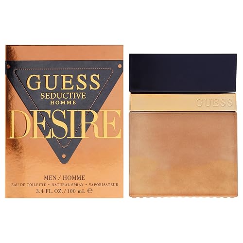 GUESS Seductive Desire For Men/Homme Eau De Toilette Cologne and Fragrance Spray For Men, 3.4 Fl. Oz.