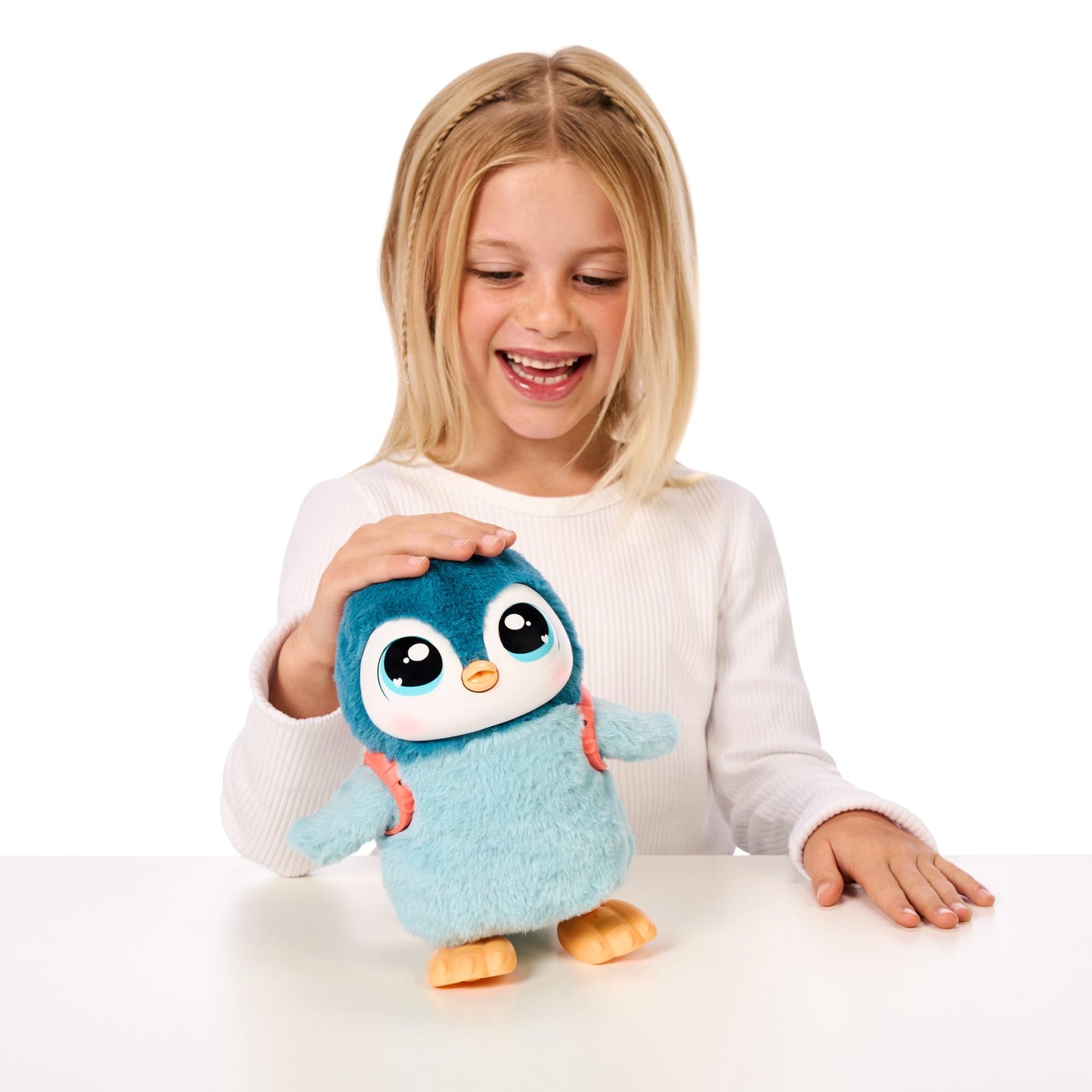 Little Live Pets Walking Penguin My Pet Waddles, Interactive Plush Penguin with 25+ Sounds and Detachable Leash, Toy Penguins for Kids of Ages 5+