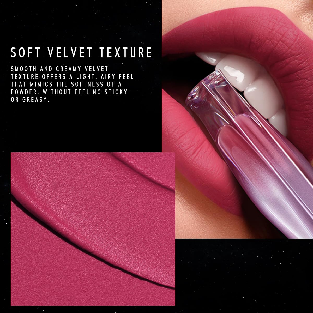 TIMEPHORIA Nebula Velvet Lip Cream, Peach Pink Lip Stain Tint, Velvet Matte Finish, Lightweight Soft Cream Texture, Blurs Lip Lines, High Pigment Beauty and Personal Care TIMEPHORIA