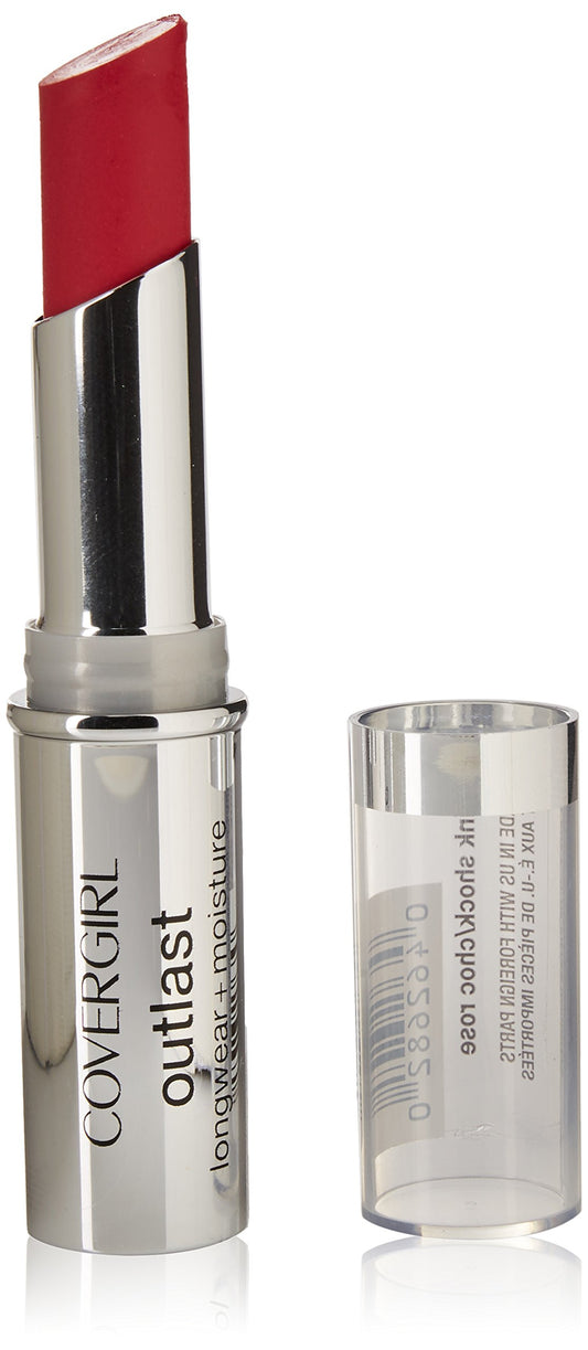 CoverGirl Outlast Longwear Lipstick, Pink Shock, 0.13 Ounce