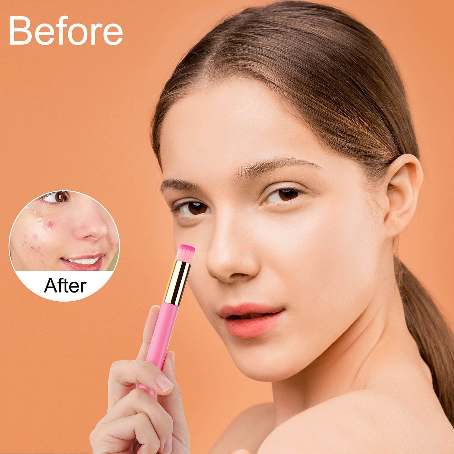 Dming 5 Pieces Lash Shampoo Brushes, Eyelash Extension Cleansing Brush Peel Off Blackhead Remover Tool Nose Pore Deep Cleaning Cosmetic Lash Cleanser