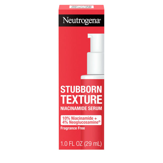 Neutrogena Stubborn Texture Resurfacing Serum With 10% Niacinamide & 4% Neoglucosamine designed for Acne-Prone, Improves Uneven Skin Tone & Refines