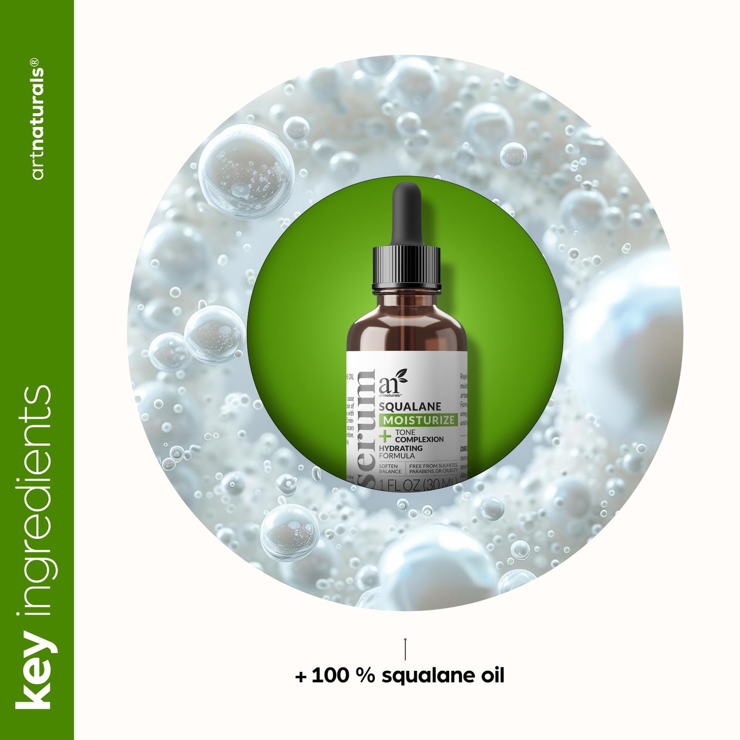 Artnaturals Squalane Oil - Pure & Natural Plant Facial Oil - Cold Pressed and Unrefined Premium Grade Multipurpose Moisturizing Oil for Skin