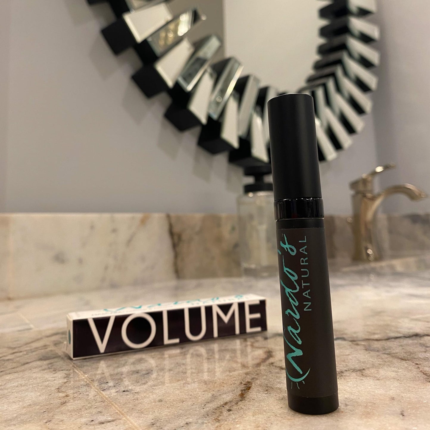 Nardo's Natural Black Mascara .25 Oz for Eye Makeup, Lash Voluminous, Long Lasting, Non-Clumping, Paraben Free, Vegan Formula (Pack of 1)