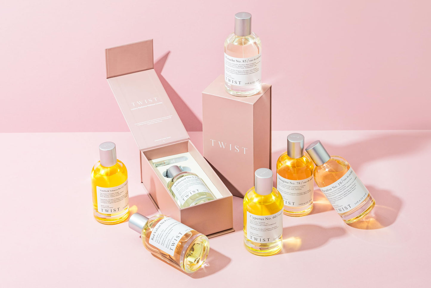 Twist - Red Velvet No. 4 - Eau De Parfum Inspired by MFK Baccarat Rouge 540, Long-Lasting Perfume For Women & Men, Paraben Free, Vegan, Clean