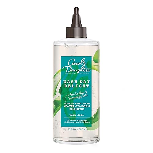 Carol’s Daughter Wash Day Delight Love at First To Foam Sulfate Free Shampoo with Aloe and Micellar Water, Paraben and Silicone Free, Micellar Shampoo