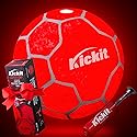 Kickit Soccer LED Light-Up Tennis Ball, Official Soft Lightweight Ball for Training, Freestyle & Juggling, All Ages Outdoor Fun, Backyard, Beach…