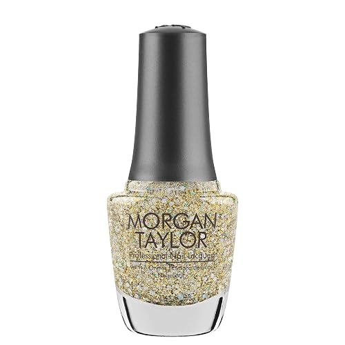 Morgan Taylor Nail Lacquer (Grand Jewels) Gold Sparkle Professional Lacquer, Vibrant, Chip-Resistant, Fast-Drying, Long-Lasting, High-Shine, Perfect Beauty & Personal Care Morgan Taylor