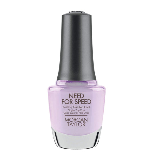 Morgan Taylor Need For Speed Fast Dry Top Coat - Quick-Drying Top Coat, Long-Lasting Shine & Chip-Resistant Finish, Professional Nail Care for All
