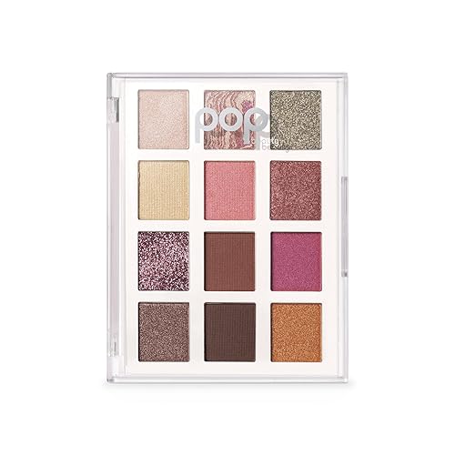 POP Beauty LIGHTSHOW PALETTE | PRETTY PUNK - Eyeshadow Palette, 12 Shades, Complementary Colours, Multi-Textured, Richly-Pigmented | Matte, Metallic