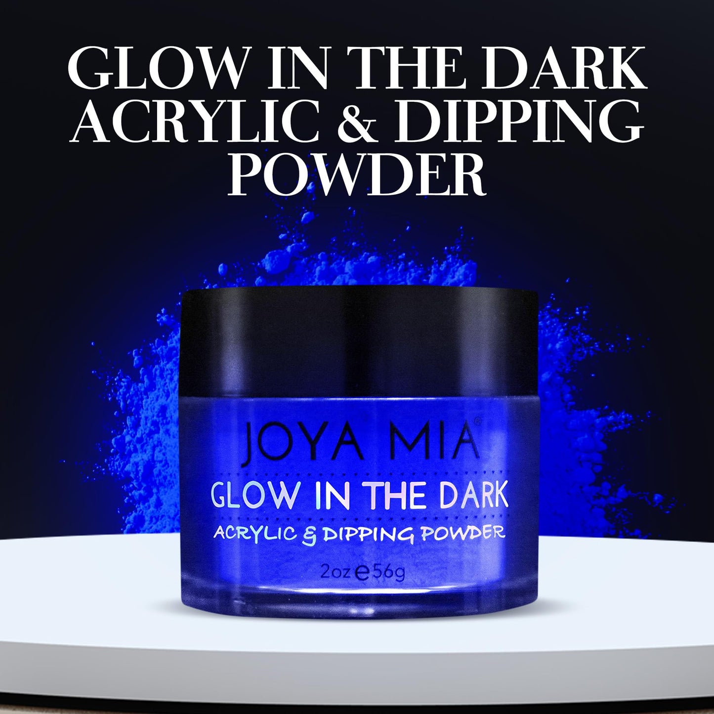 Glow-in-the-Dark Acrylic & Dipping Powder - Premium Nail Powder for Flawless Enhancements, Available in 12 Colors, 2 oz (DPGW-2) - Joya Mia Beauty & Personal Care JOYA MIA