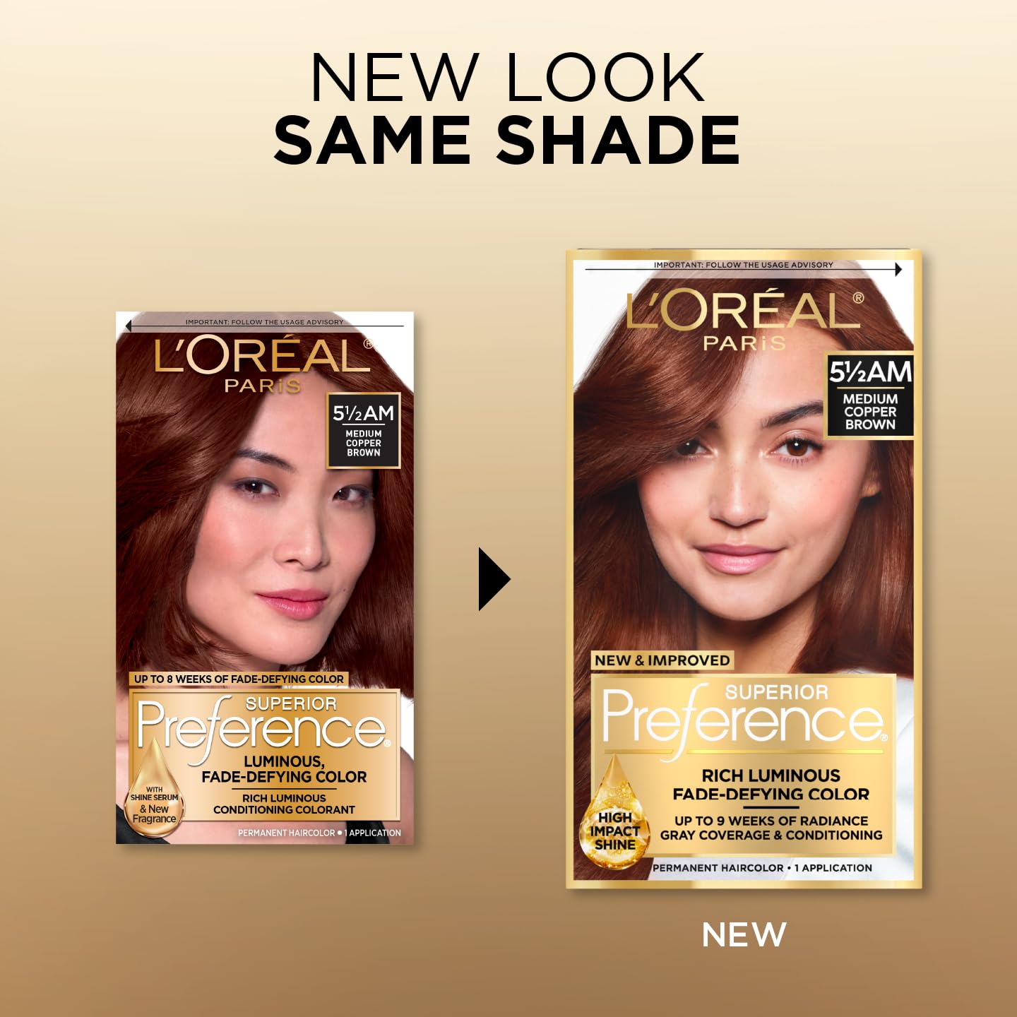 Superior Preference Rich Luminous Conditioning Colorant, Warmer, Medium Copper Brown 5 1/2 AM (Pack of 3)