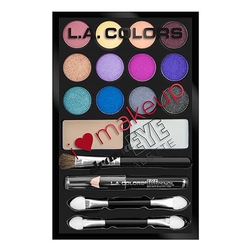 L.A. COLORS I Heart Makeup Eyeshadow Palette, Dazzling C30358