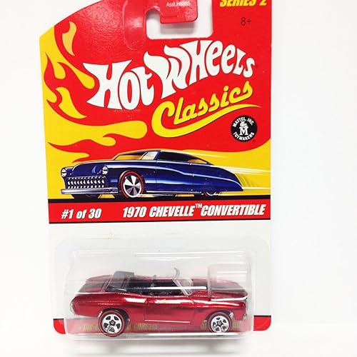 Hot Wheels Classics Series 2 #1 of 30 1970 Chevelle Convertible RED 1:64 Scale