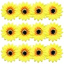 12 Pieces Sunflower Hair Clips Alligator Pins Accessories 3.9 inches for Wedding Party Boho Beach Photography Christmas Decorations