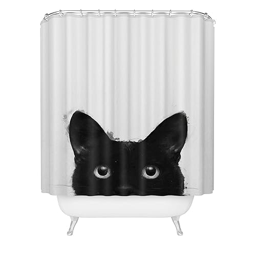 Society6 Shower Curtain - Bathroom Decor by Laura Graves - Extra Long Fabric Shower Curtains for Bathroom, 71" x 74", are You Awake Yet