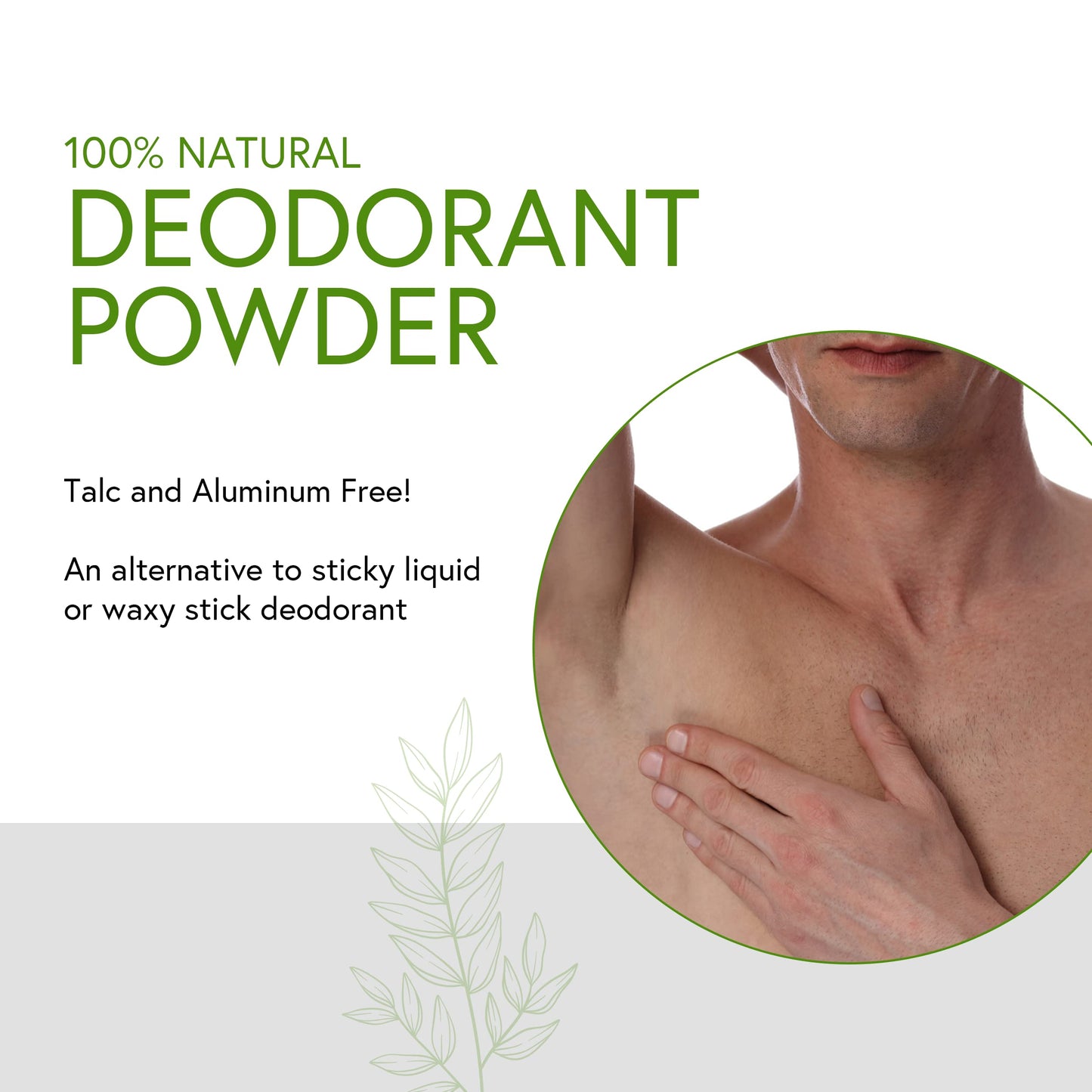 Honeybee Gardens Unscented Deodorant Powder for Men - Talc-Free & Aluminum-Free Body Powder with Baking Soda, Cornstarch & Arrowroot, Multi-Use Powder Beauty and Personal Care Honeybee Gardens