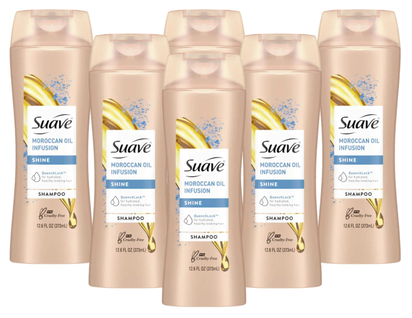 Suave Professionals Shine Shampoo Moroccan Infusion 12.6 Fl oz (Pack of 6)