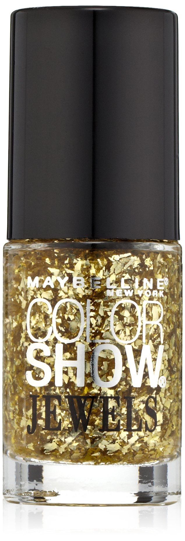 Maybelline New York Color Show Jewels Nail Lacquer Top Coat, Gilded in Gold, 0.23 Fluid Ounce, 1 Count Beauty & Personal Care MAYBELLINE