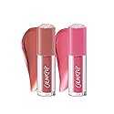 ColourPop HydraPop Glossy Lip Stain Duo - Pink & Warm Nude Hydrating Lip Gloss Set That Fades Into A Soft Tint - Non-Drying & Long-Lasting