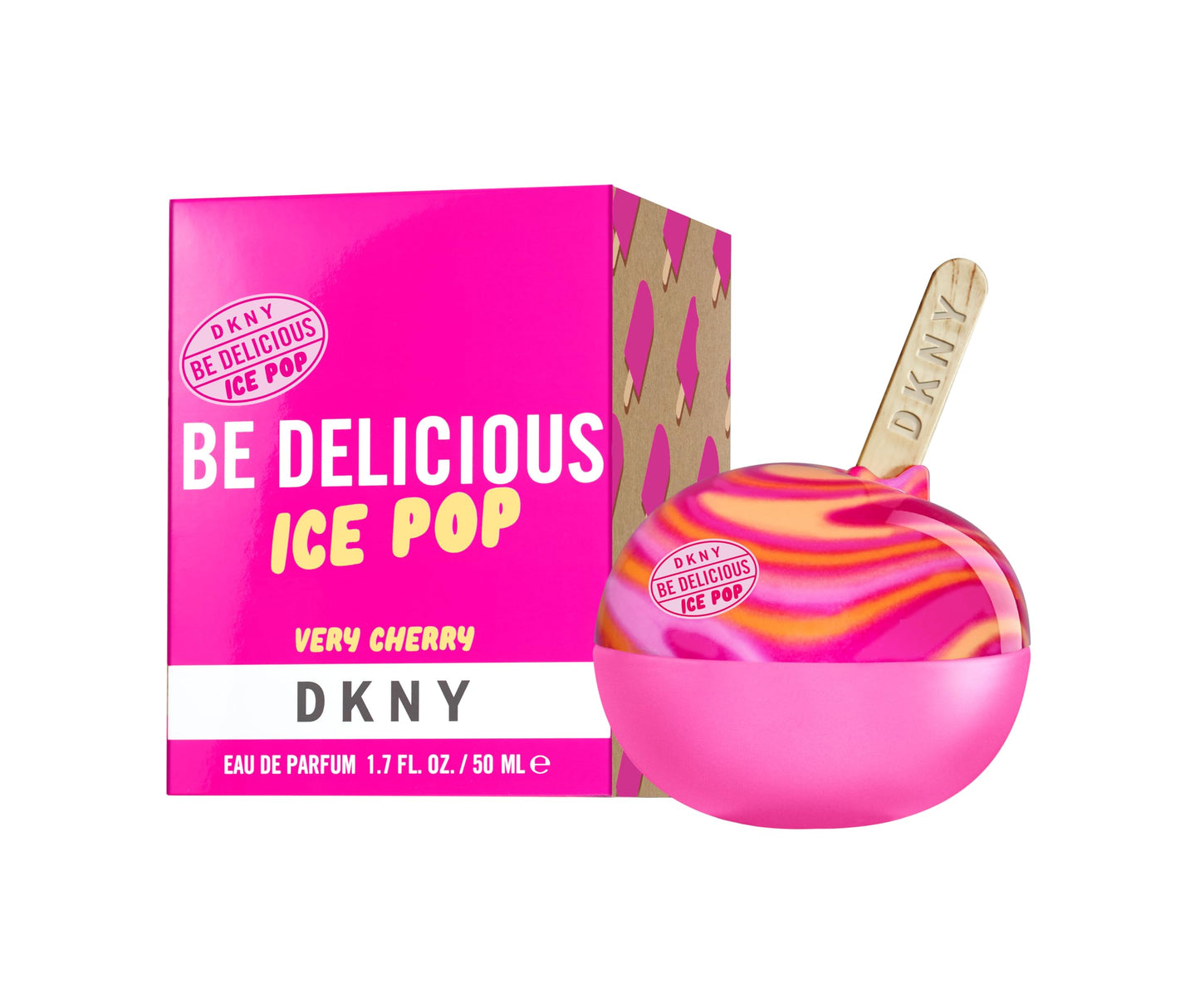 DKNY Be Delicious Ice Pop Eau de Parfum Perfume Spray For Women, Very Cherry, 1.7 Fl. Oz.