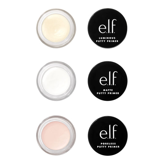 e.l.f. Cosmetics Putty Primer Trio, Includes Poreless Putty, Matte Putty & Luminous Putty, Travel Size, 0.14 Oz (4g) Each, 0.14 ounces Beauty & Personal Care e.l.f.